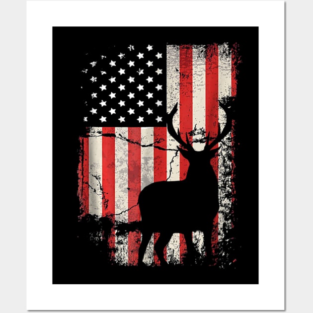 Deer Hunting Flag Wall Art by wcfrance4